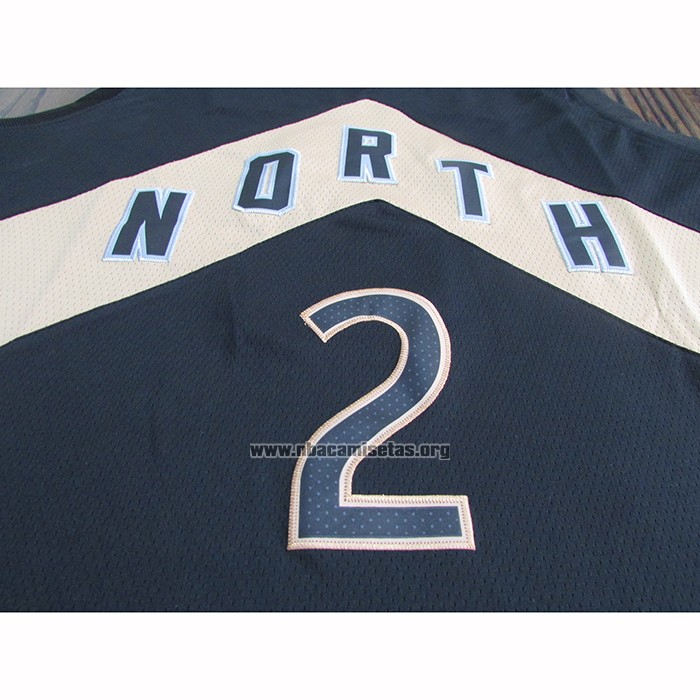 Camiseta Toronto Raptors Kawhi Leonard NO 2 Ciudad 2018 Negro